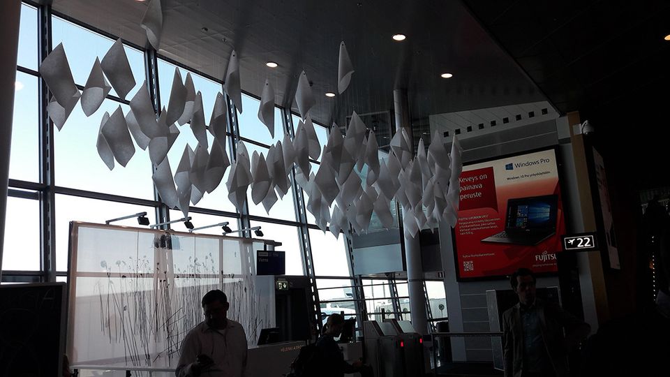 Un particolare all'interno dell'aeroporto&nbsp;