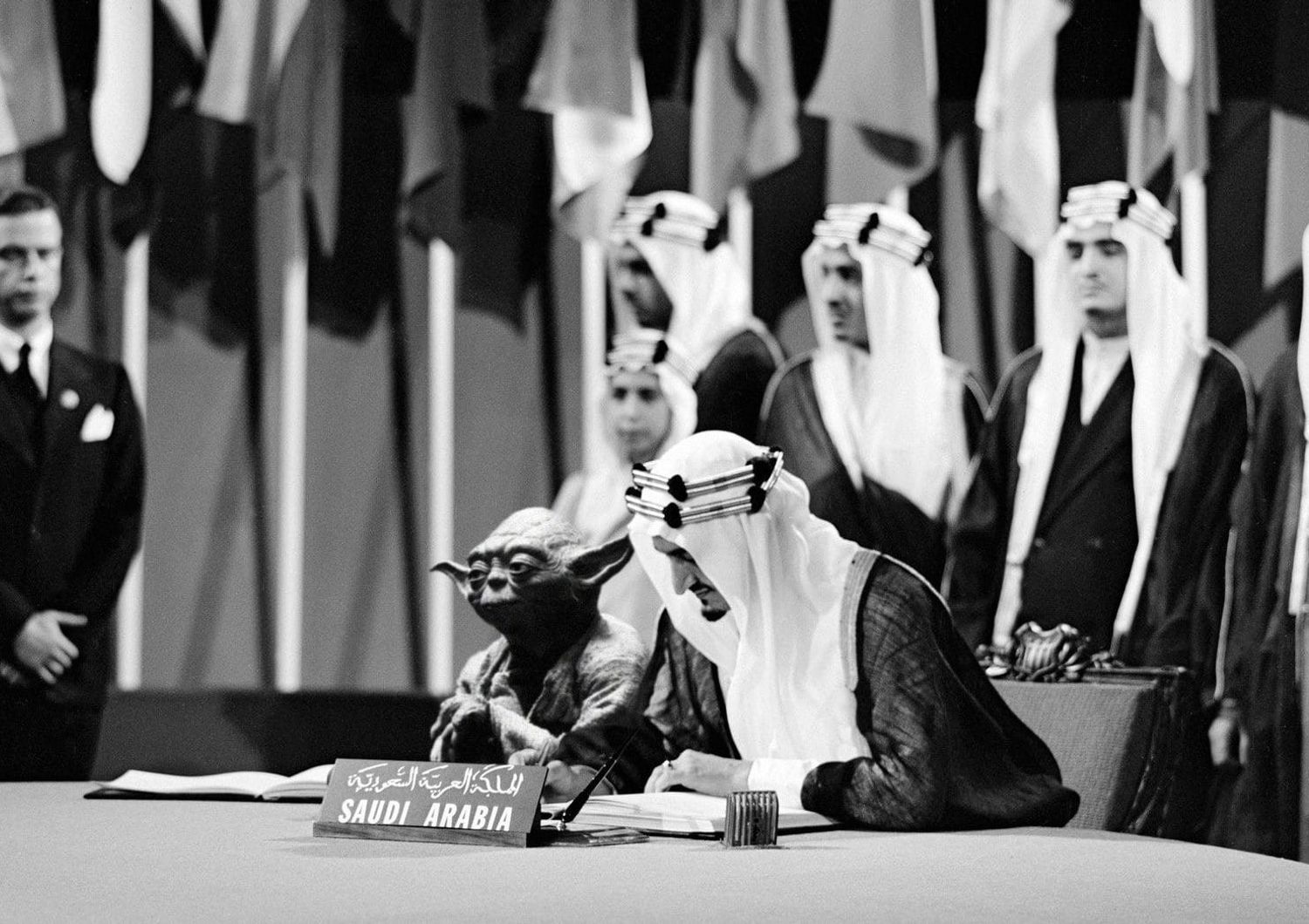 Un fotomontaggio del re Faysal con Yoda &egrave; costato il posto a un intero dipartimento del governo saudita