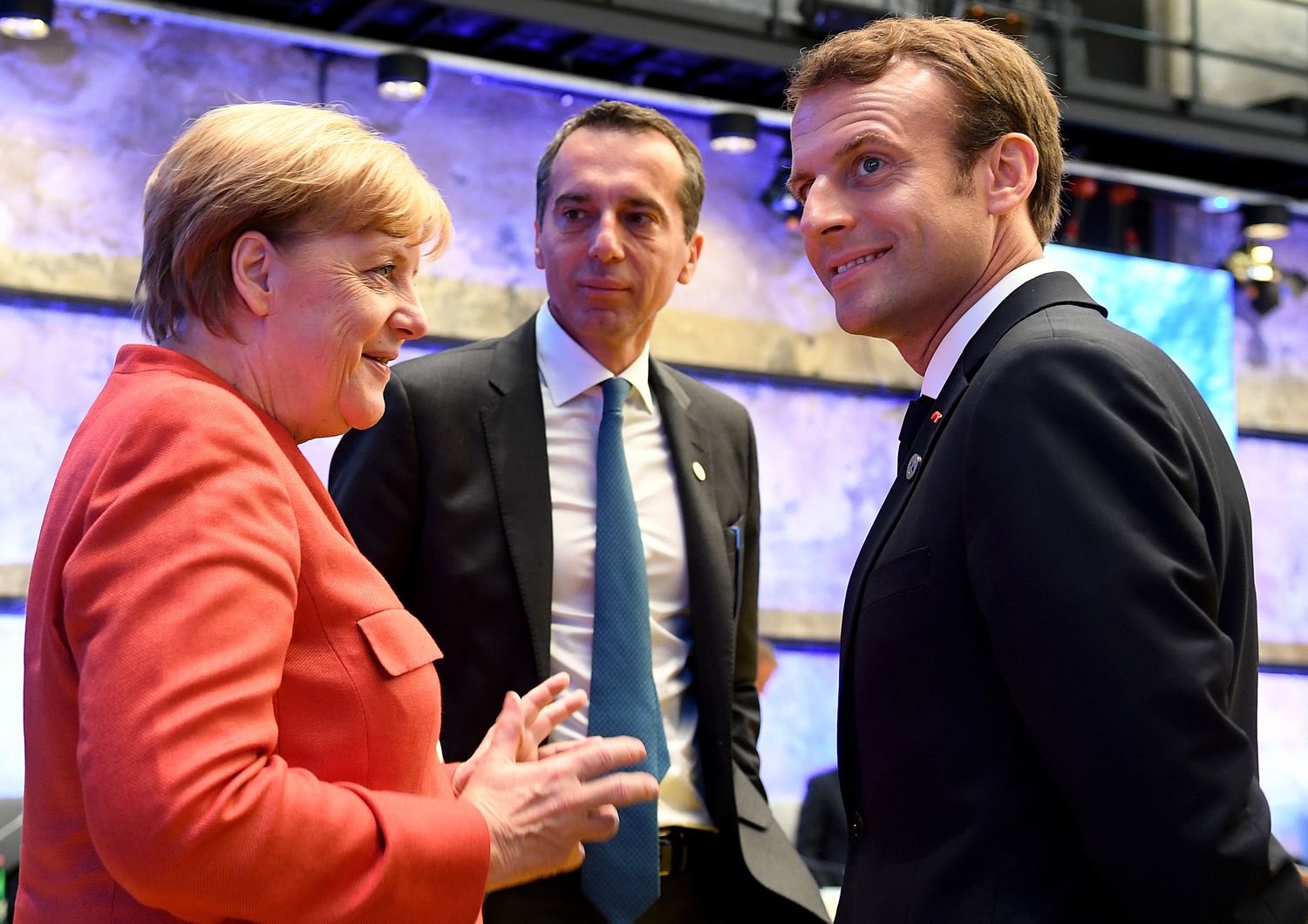 &nbsp;Merkel, Kern e Macron al vertice di Tallinn