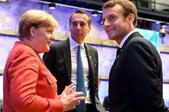 &nbsp;Merkel, Kern e Macron al vertice di Tallinn