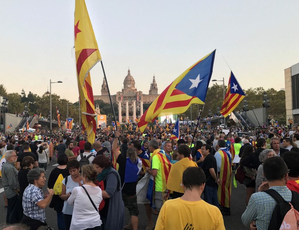 &nbsp;Manifestazione per l'indipendenza della Catalogna