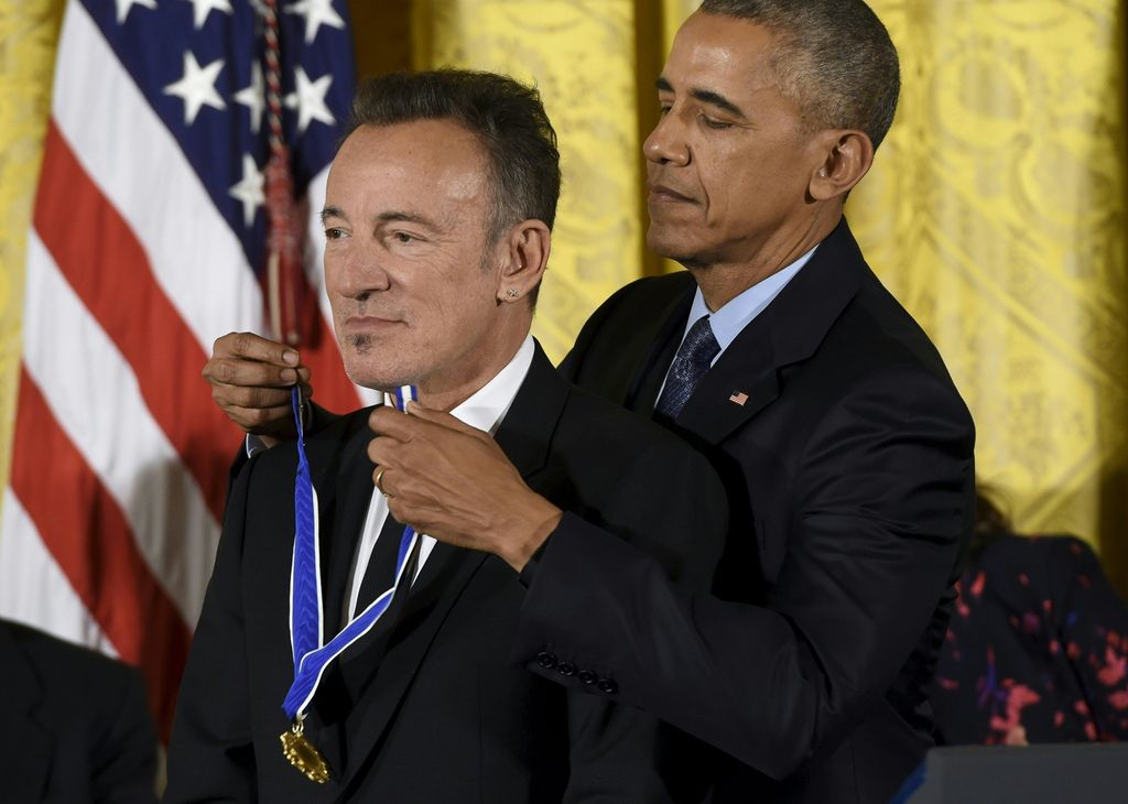 &nbsp;Obama insigne Springsteen della 'Medal of Freedom'