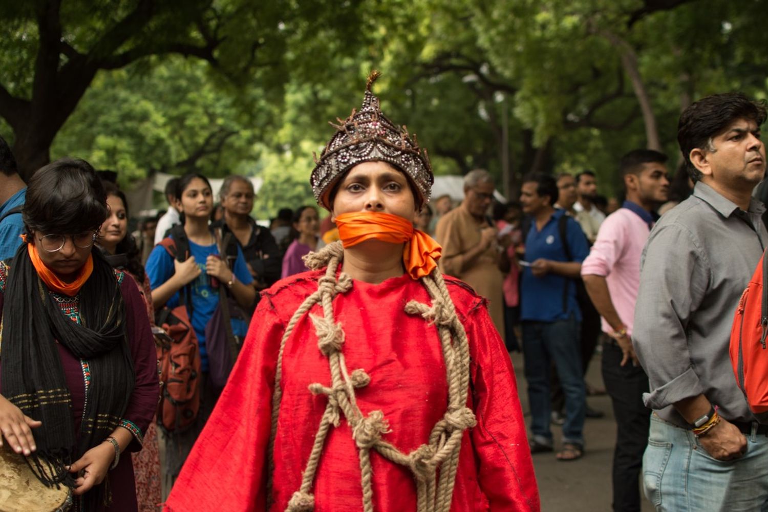 &nbsp;Una manifestazione per la libert&agrave; di stampa in India