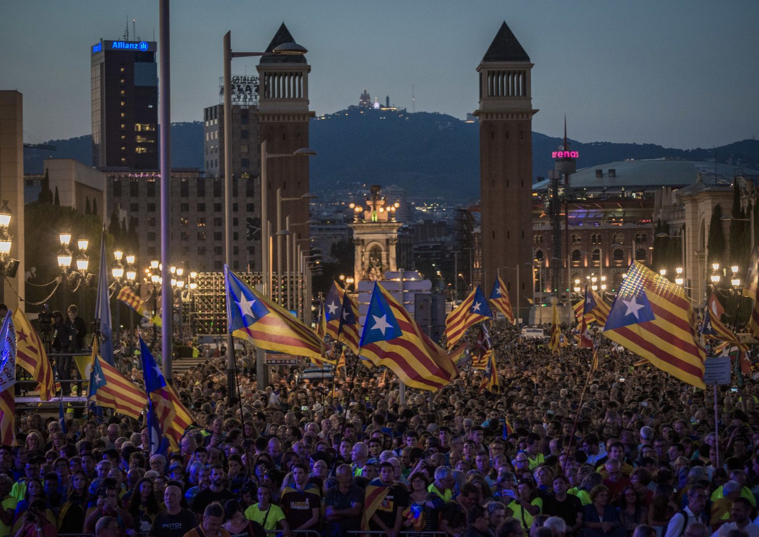 &nbsp;Manifestazione per l'indipendenza catalana