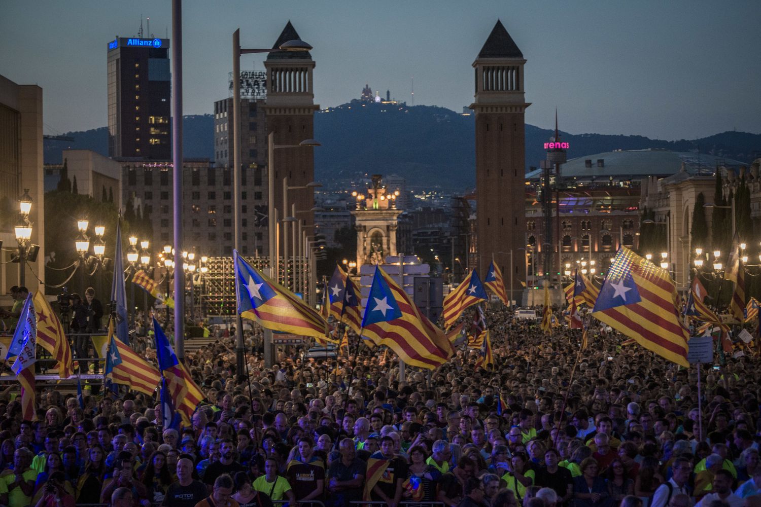 &nbsp;Manifestazione per l'indipendenza catalana