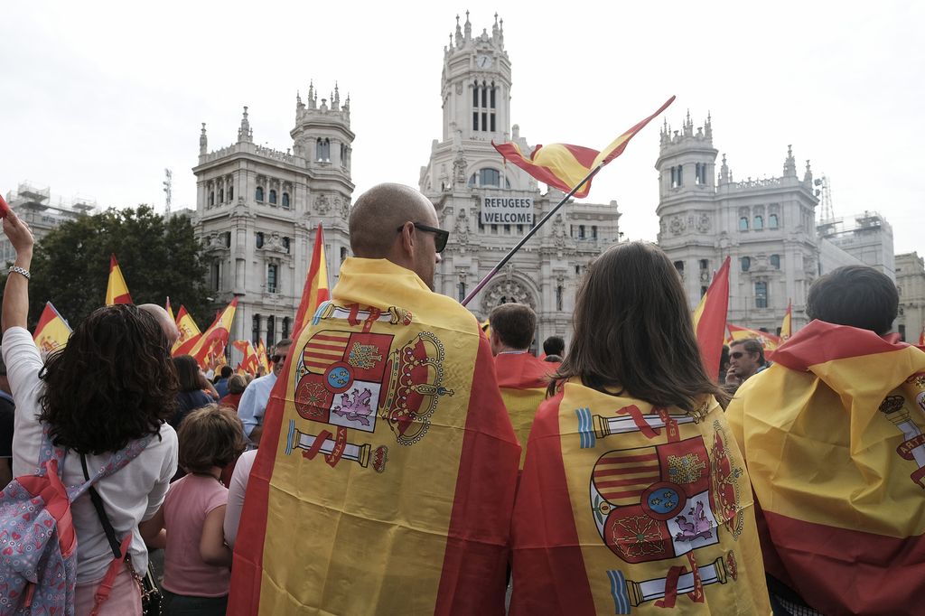 &nbsp;Manifestazione contro il referendum a Madrid