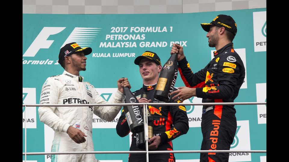 VERSTAPPEN Max, HAMILTON Lewis, RICCIARDO Daniel - Gran Premio di Malesia di Formula 1, a Sepang&nbsp;