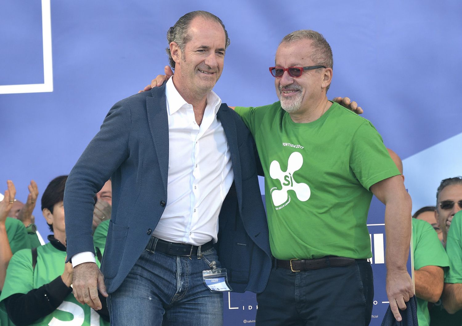 &nbsp;Roberto Maroni e Luca Zaia (Agf)