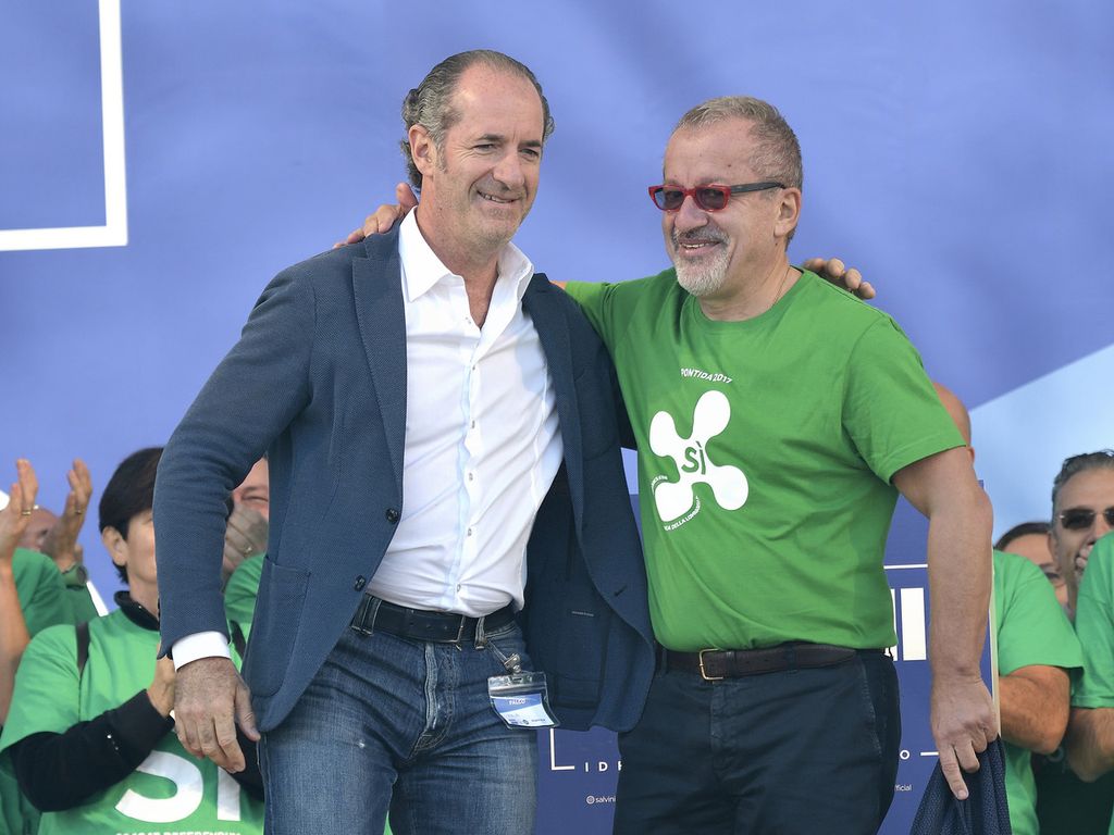 &nbsp;Roberto Maroni e Luca Zaia (Agf)