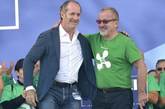 &nbsp;Roberto Maroni e Luca Zaia (Agf)