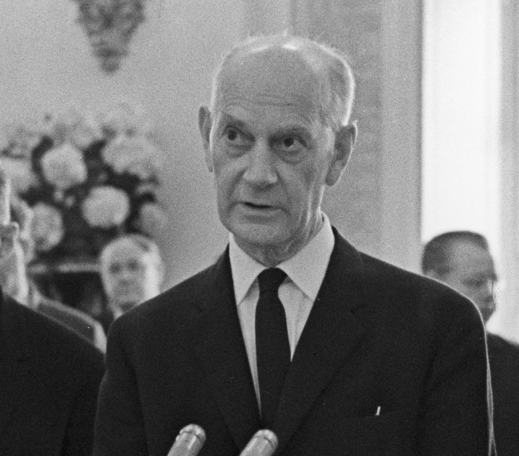 &nbsp;Il primo ministro norvegese Einar Gerhardsen (Afp)