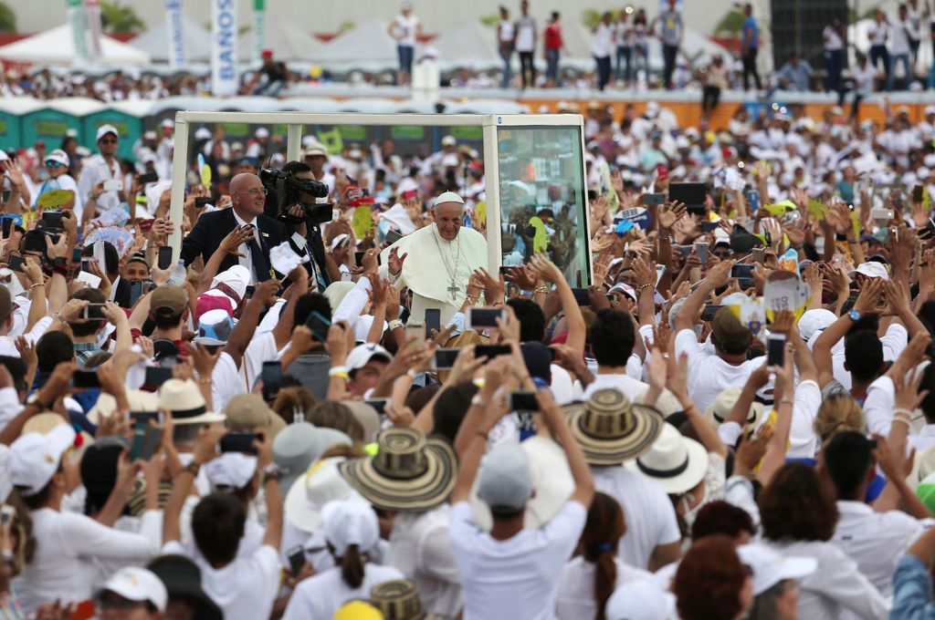 &nbsp;Papa Francesco a Cartagena