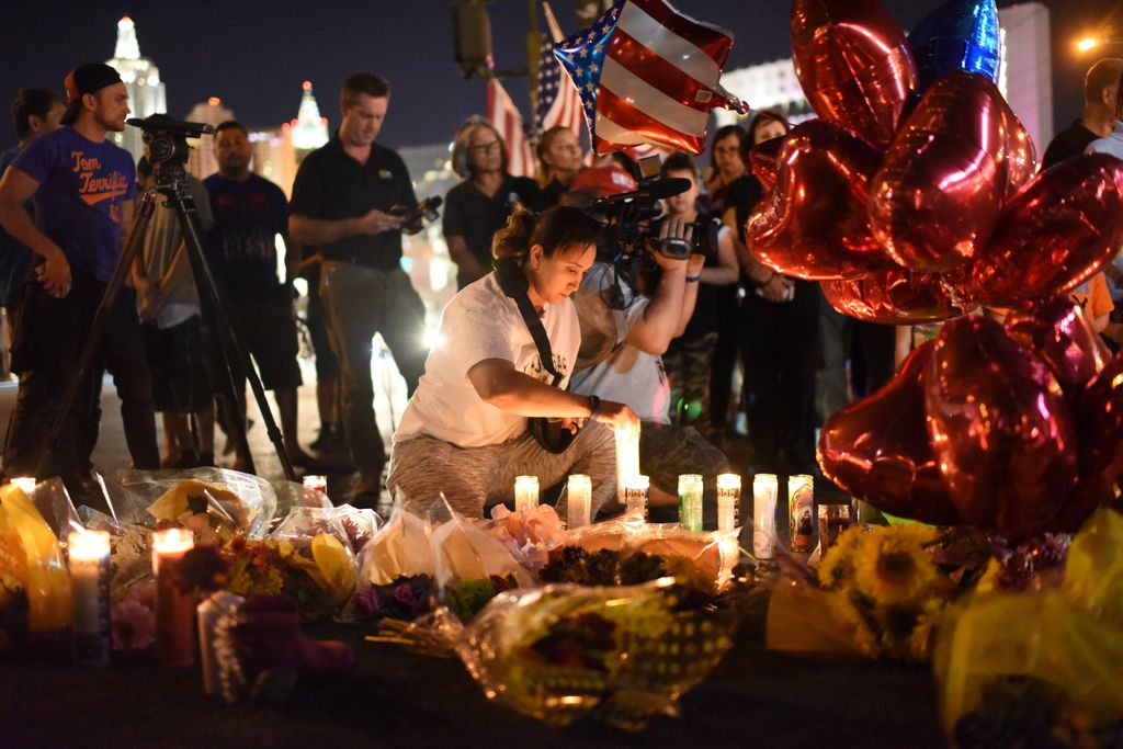 Il memoriale delle vittime di Las Vegas