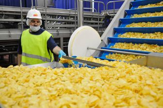 &nbsp;Una fabbrica di patatine della PepsiCo