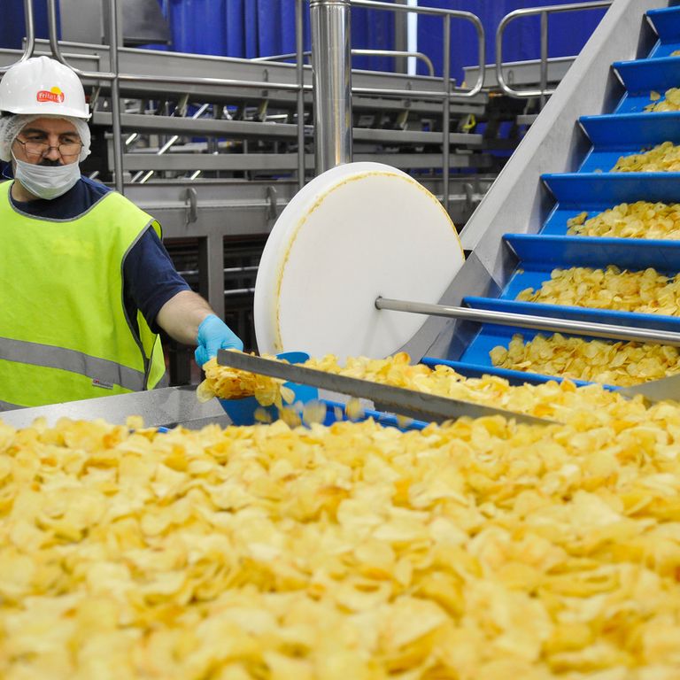 &nbsp;Una fabbrica di patatine della PepsiCo