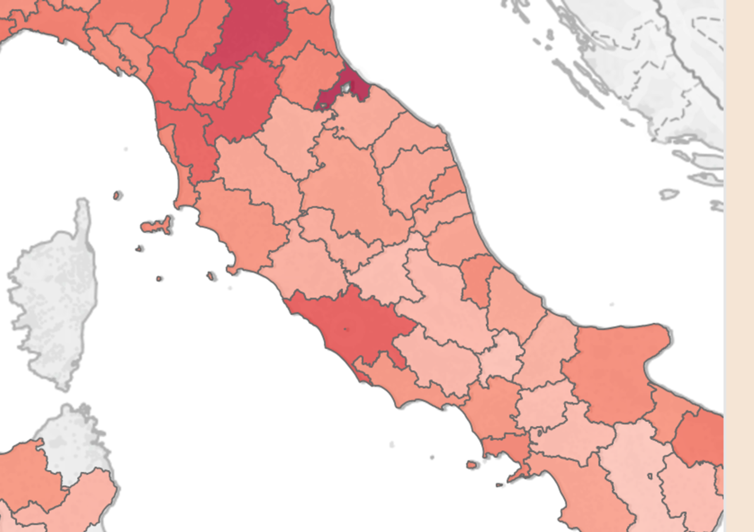 La classifica dei reati commessi in Italia, provincia per provincia