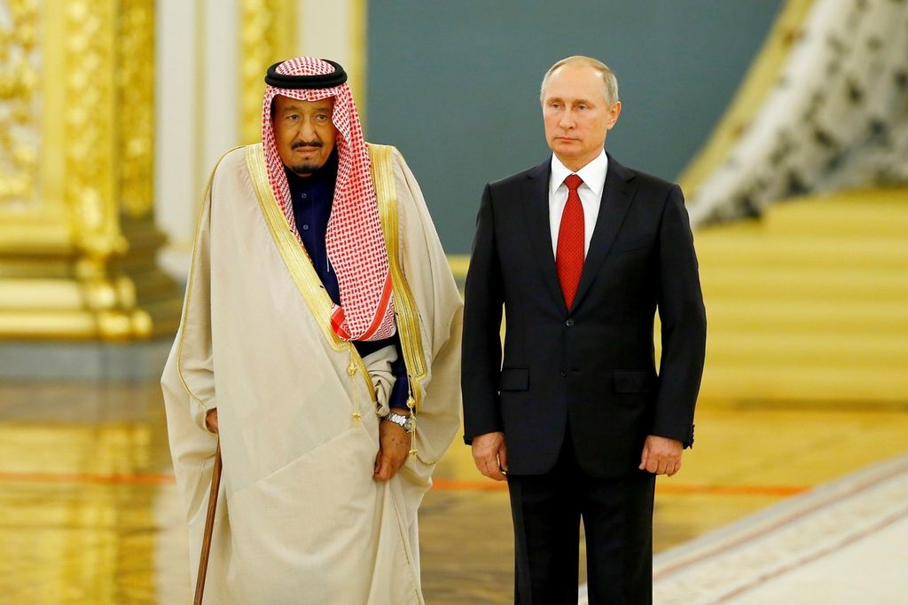 &nbsp;Re Salman e Vladimir Putin