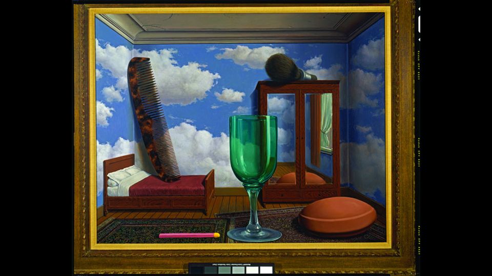 René Magritte, Personal Values, 1952, San Francisco Museum of Modern Art (SFMOMA), purchase through a gift of Phyllis C. Wattis &copy; 2017, Charly Herscovici c/o SABAM&nbsp;