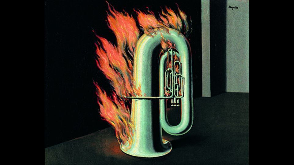 René Magritte, The Discovery of Fire, 1934 or 1935, private collection &copy; 2017, Charly Herscovici c/o SABAM&nbsp;