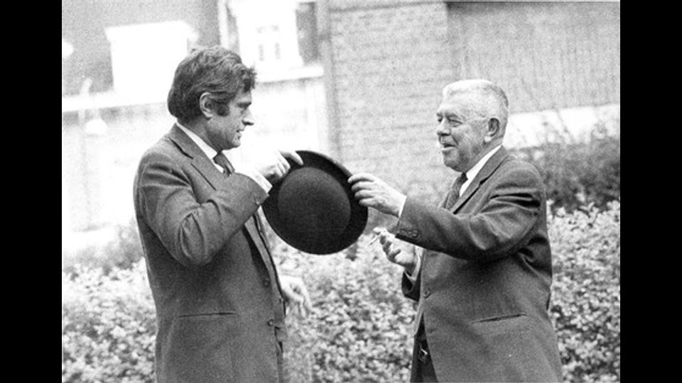 Marcel Broodthaers and René Magritte, 1967, private collection &copy; The Estate of Marcel Broodthaers, Belgium / &copy;Photo: Maria Gilissen&nbsp;