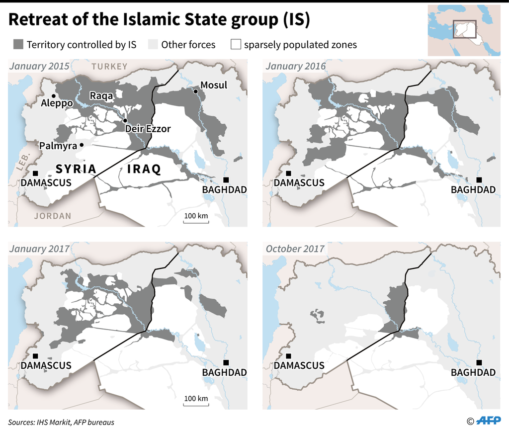 &nbsp;Come si &egrave; ridimensionato il Califfato in Siria