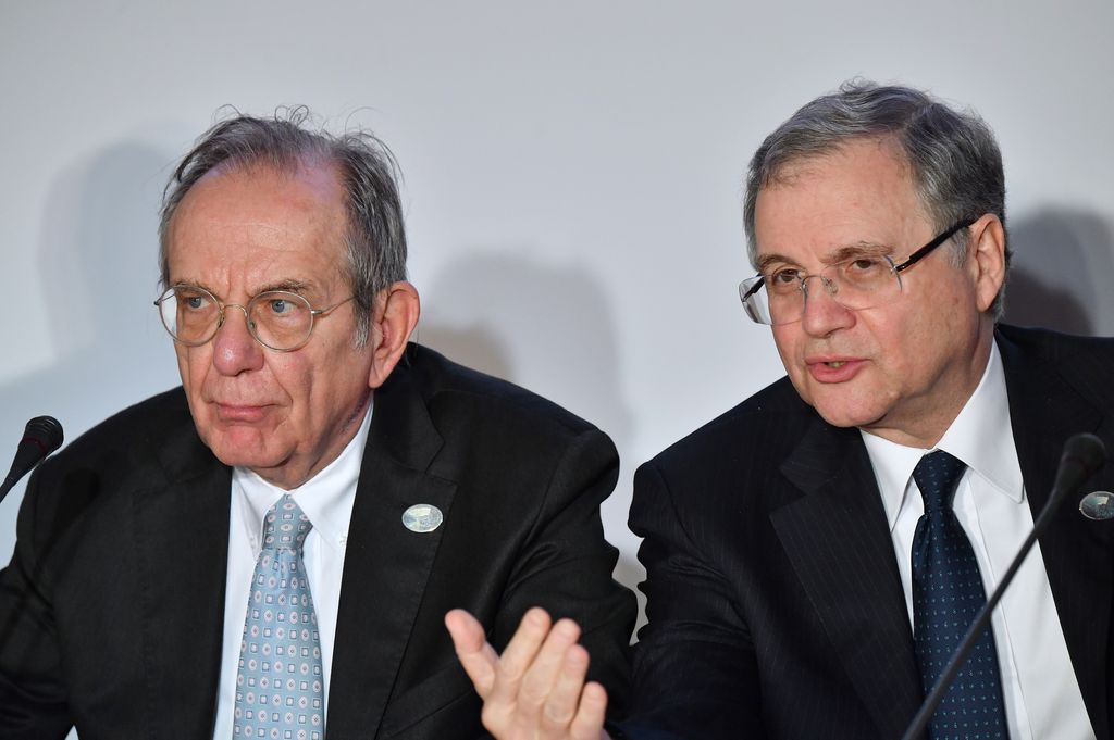 &nbsp;Pier Carlo Padoan e Ignazio Visco