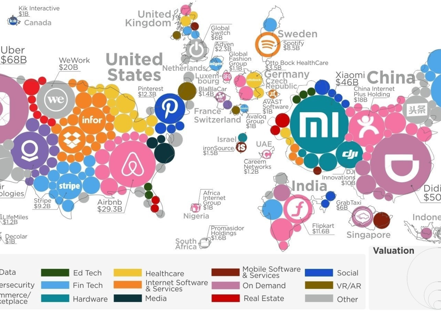 La Cina sulle startup dar&agrave; una pista a tutti. Guardate questa mappa