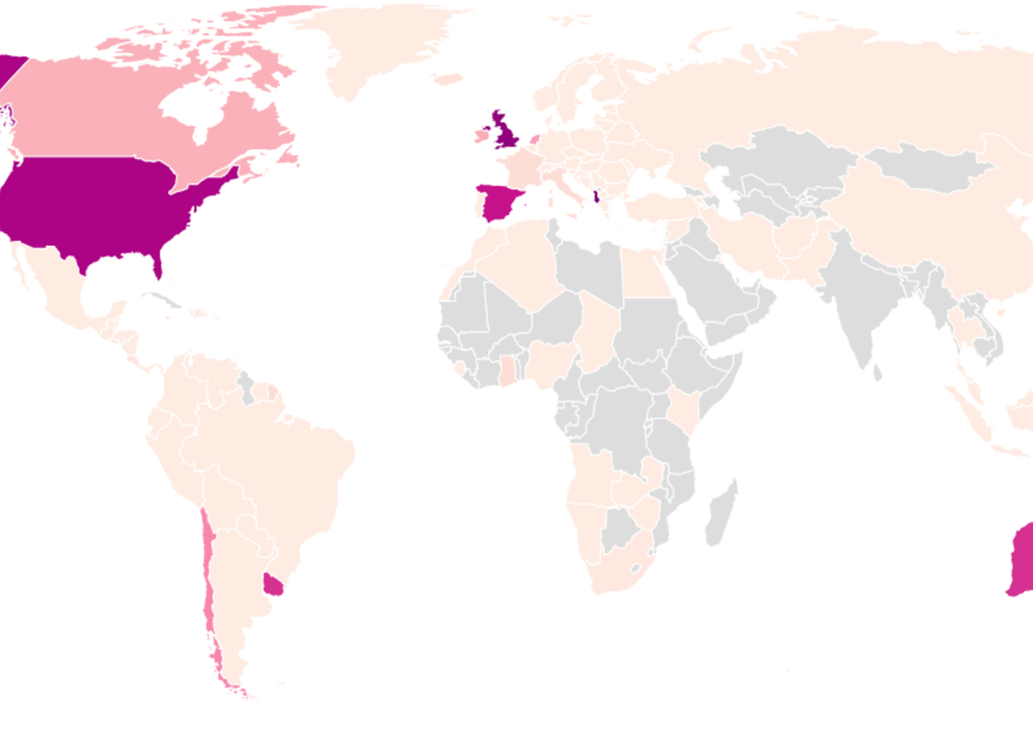 Questa mappa mostra quanta cocaina &egrave; usata nel mondo&nbsp;