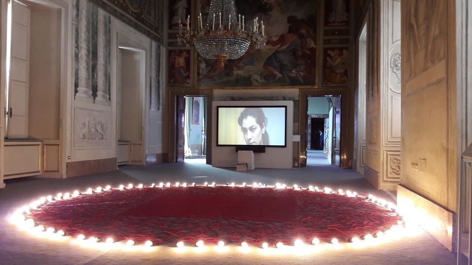 Mona Hatoum, Undercurrent (red) in mostra nei saloni del Quirinale&nbsp;