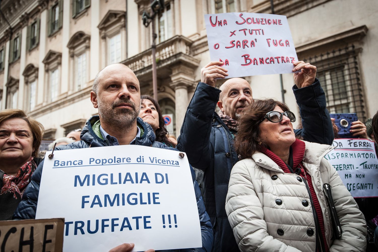 &nbsp;Una manifestazione di clienti della Popolare di Vicenza