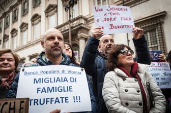 &nbsp;Una manifestazione di clienti della Popolare di Vicenza