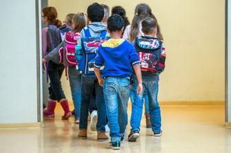 &nbsp;Bambini all'uscita da scuola