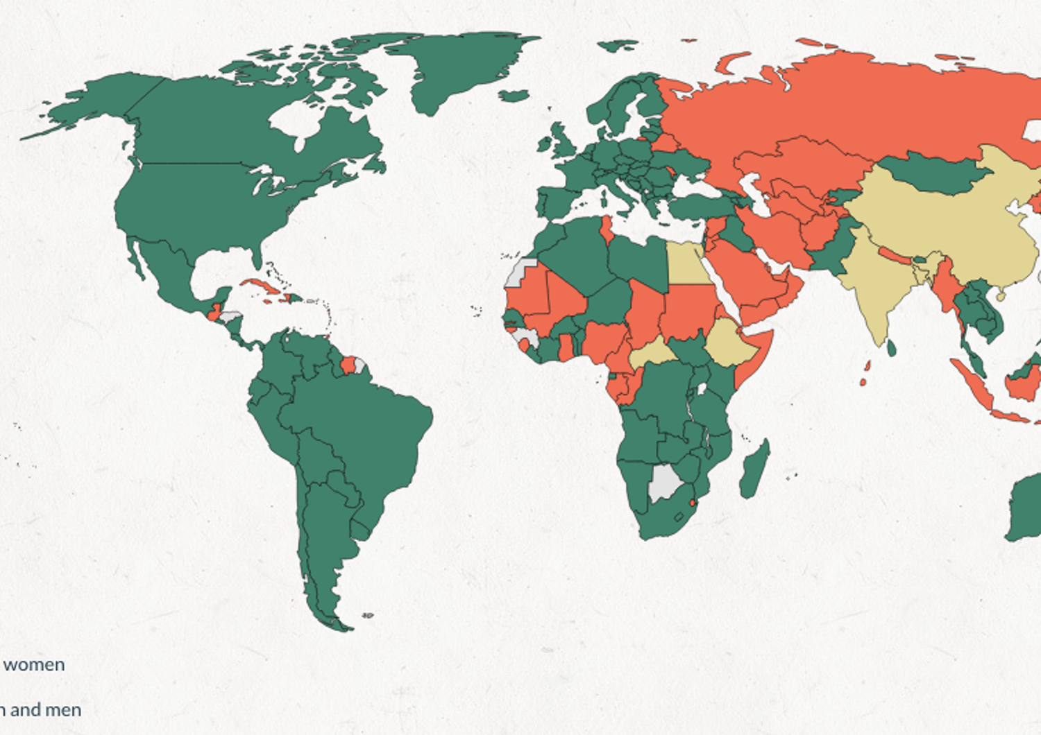 Quali sono i paesi dove le molestie sessuali sul lavoro non sono condannate?&nbsp;