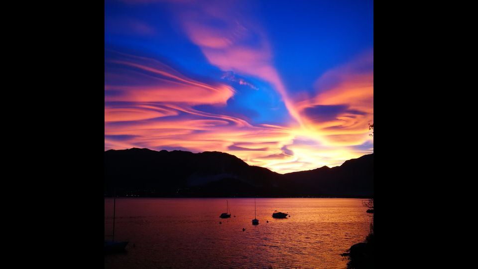 &nbsp;Tramonto sul Lago Maggiore