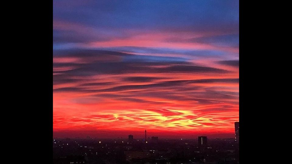 Tramonto a Milano