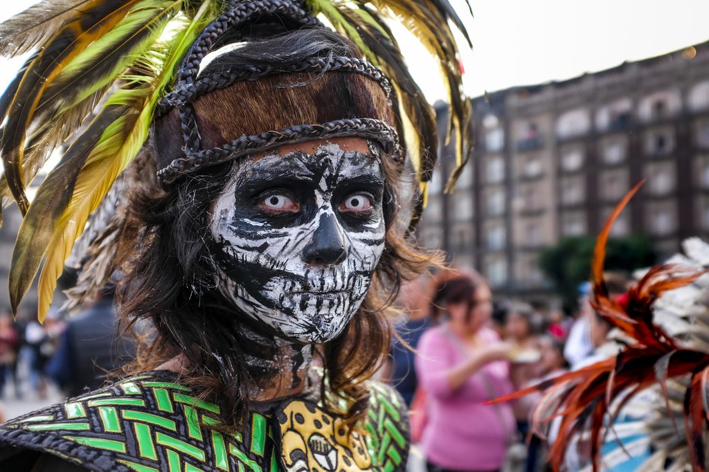&nbsp;Una sfilata per la festa del Dia de Muertos in occasione del GP del Messico