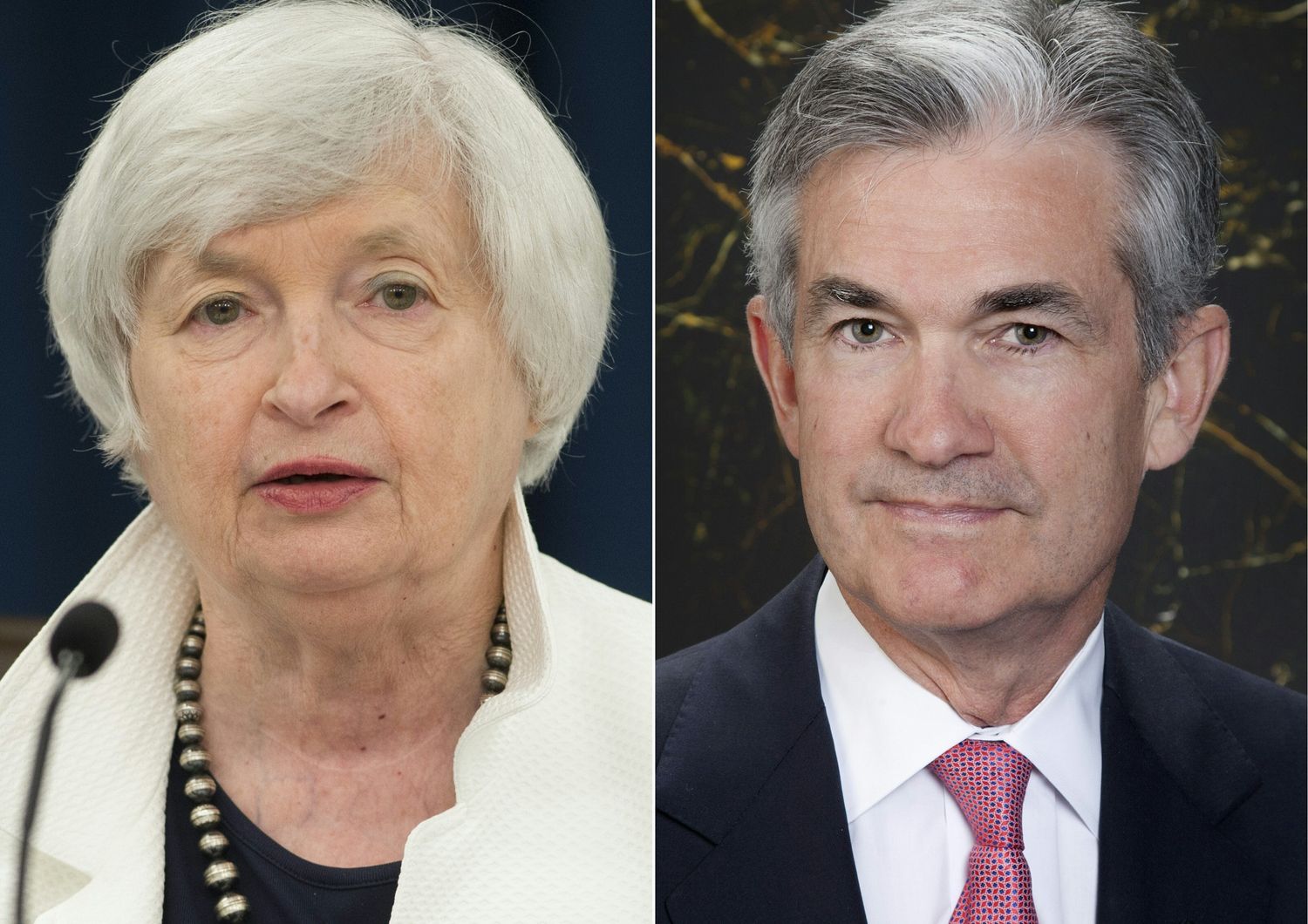 &nbsp;A sinistra Janet Yellen, a destra Jerome Power