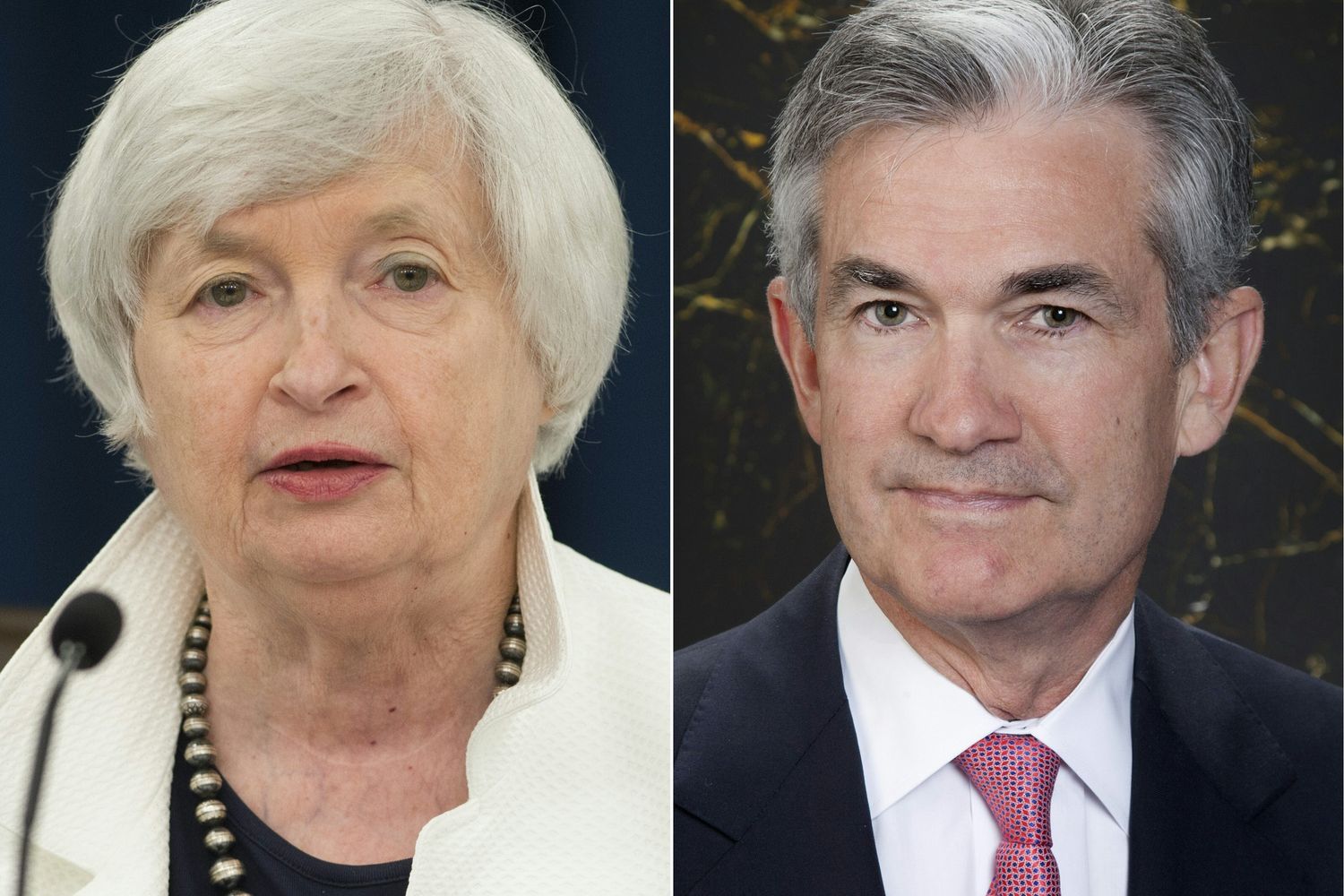 &nbsp;A sinistra Janet Yellen, a destra Jerome Power