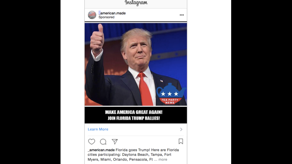 Destinatari: I sostenitori di Trump&nbsp;Tra i vari gruppi, &nbsp;&shy;american.made si &egrave; fatta conoscere per i suoi contenti a favore dell&rsquo;insegnamento all&rsquo;uso delle armi dei bambini e degli eventi trumpiani.&nbsp;