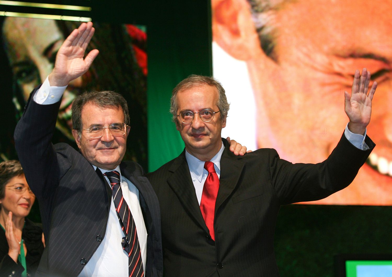 &nbsp;Romano Prodi e Walter Veltroni