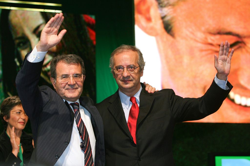&nbsp;Romano Prodi e Walter Veltroni