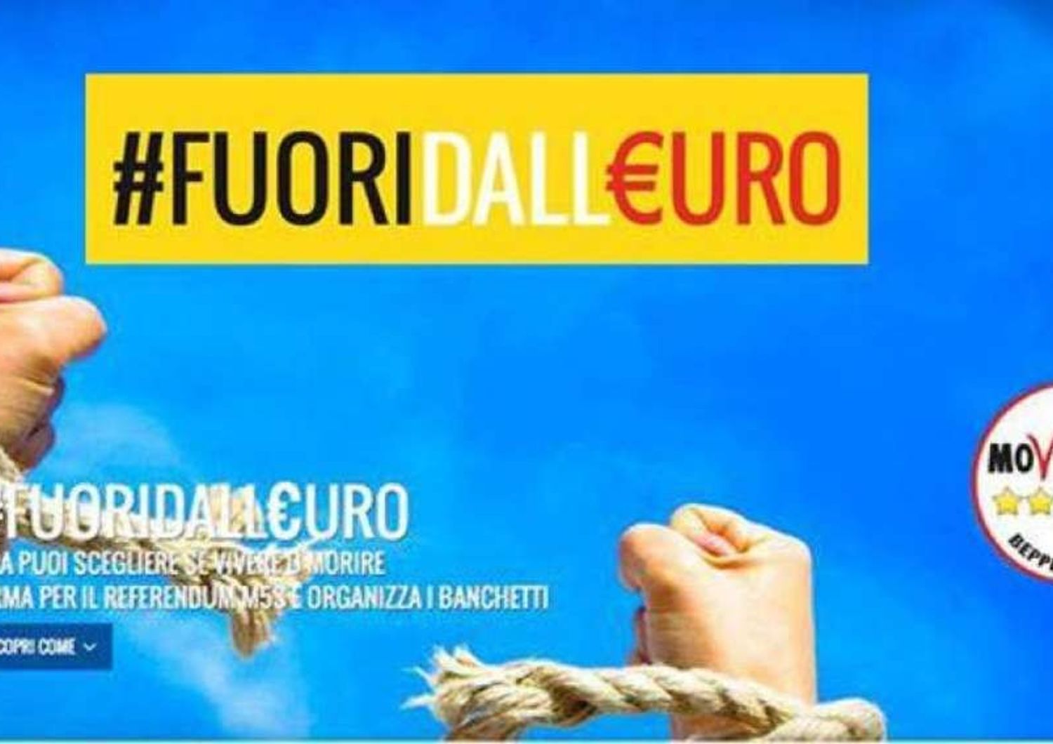 Grillo: referendum anti euro, dal 13 dicembre la raccolta delle firme