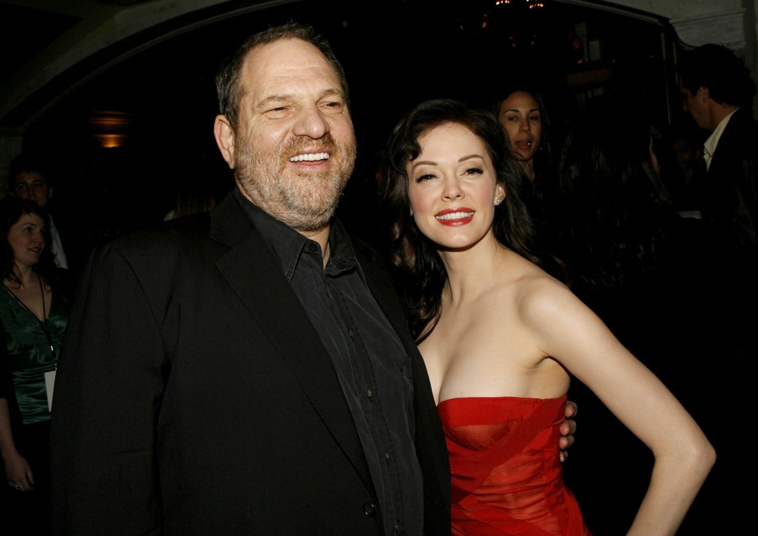 &nbsp;Harvey Weinstein e Rose McGowan