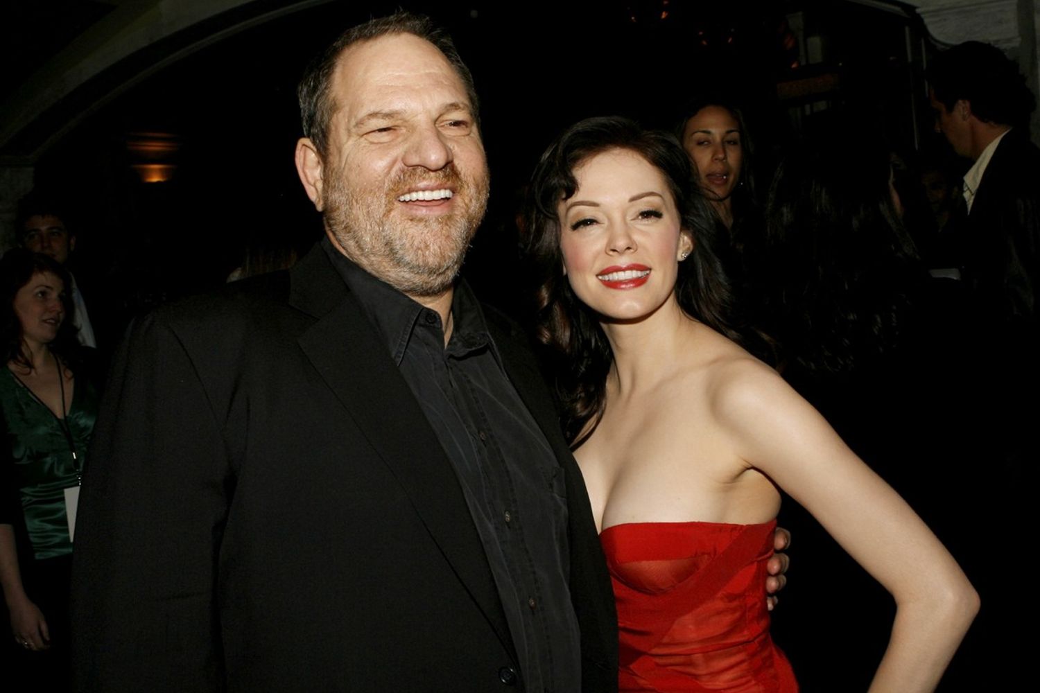 &nbsp;Harvey Weinstein e Rose McGowan
