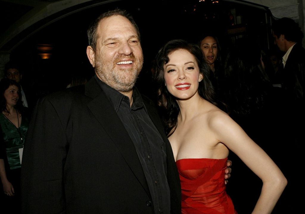 &nbsp;Harvey Weinstein e Rose McGowan