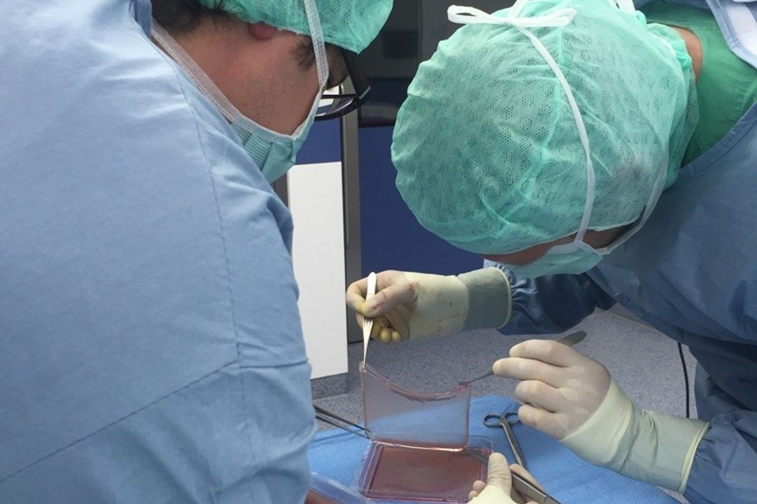 Un momento del trapianto