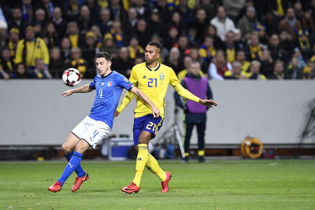 &nbsp;Svezia vs Italia qualificazione della Coppa del Mondo 2018 a Stoccolma