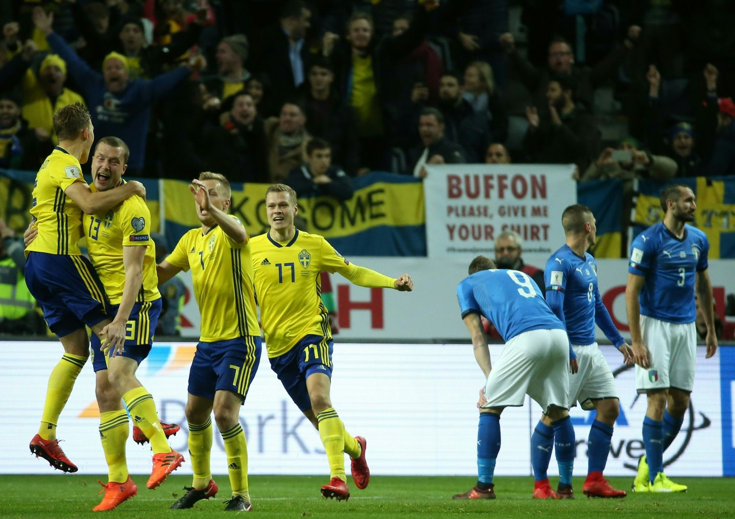 Svezia vs Italia qualificazione della Coppa del Mondo 2018 a Solna&nbsp;