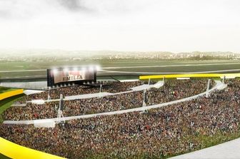 &nbsp;Il rendering della nuova area di Campovolo