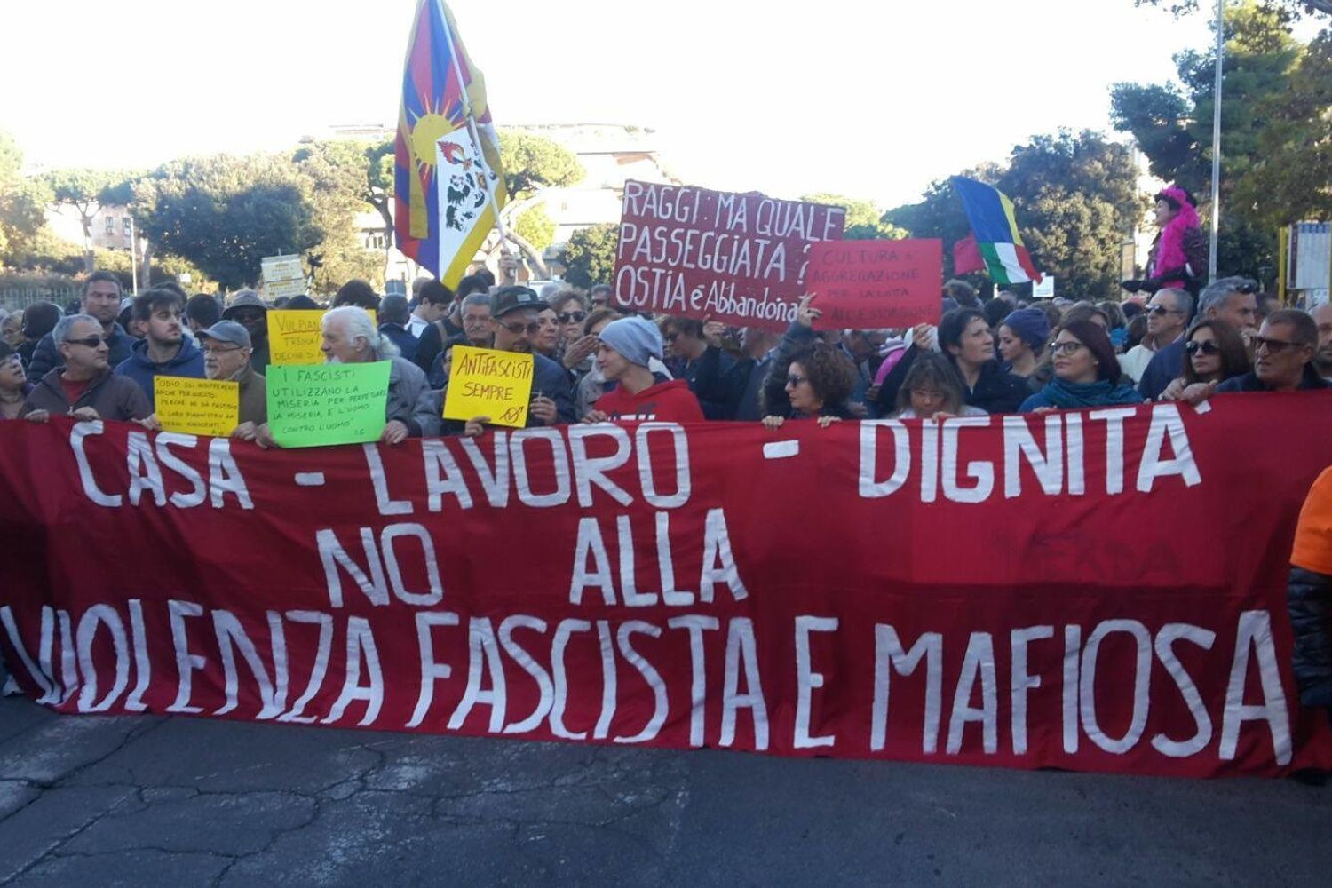 &nbsp;Ostia, manifestazione